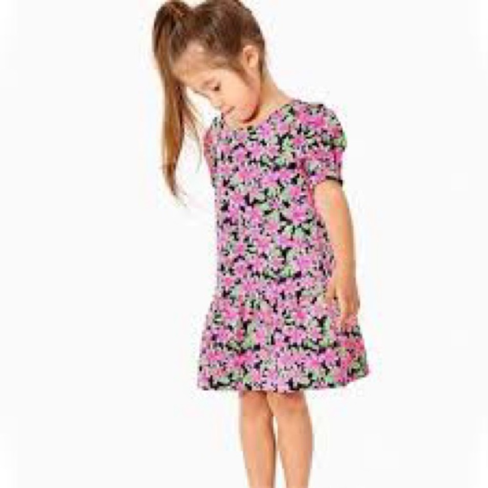 Lilly Pulitzer Chrishell Dress in Onyx Floral, size S (4-5)